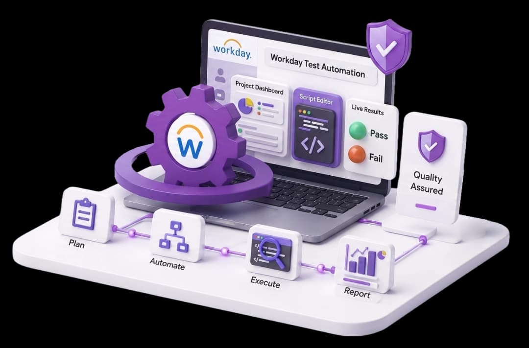 Workday automation testing workflow with FireFlink