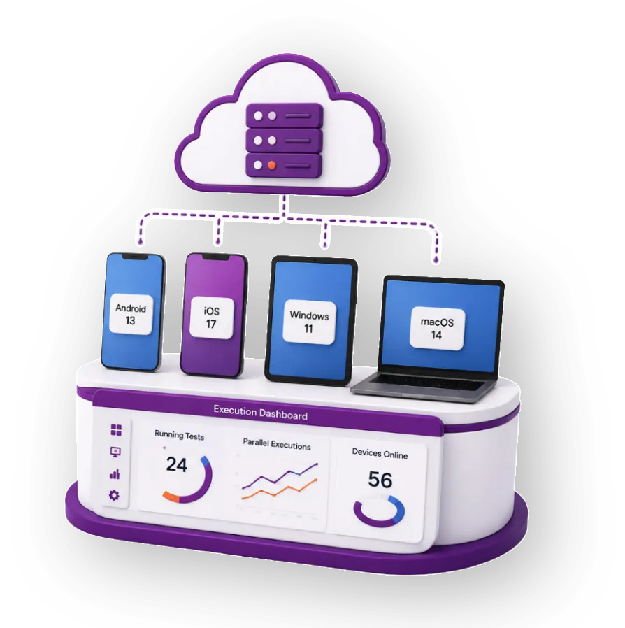 Cloud Device Execution illustration